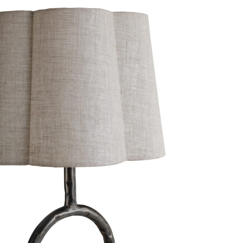 Tall brown table lamp for living room