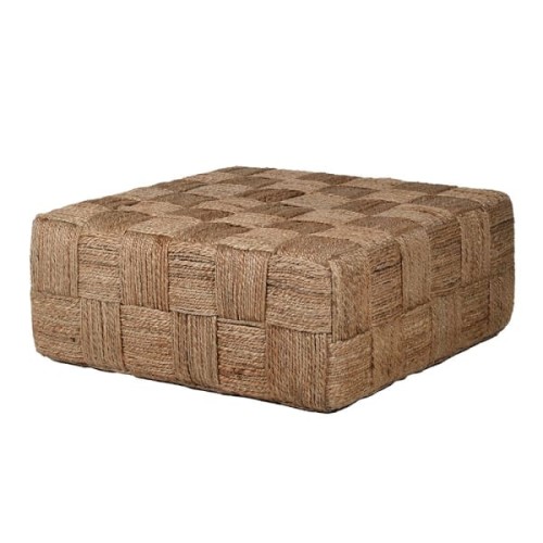 Handwoven Jute Coffee Table, 90 cm