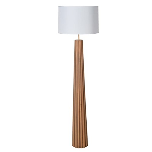Bardem Poplar Wood Floor Lamp with Light Shade, 159 cm