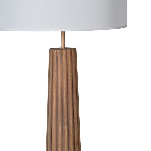 Bardem Poplar Wood Floor Lamp with Light Shade, 159 cm