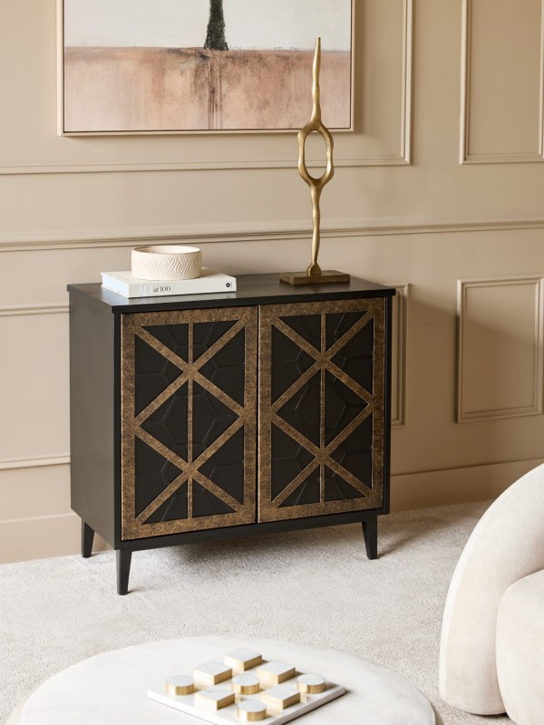 Abstract Brass Sculpture – Modern Aluminium Art Piece, 76 cm