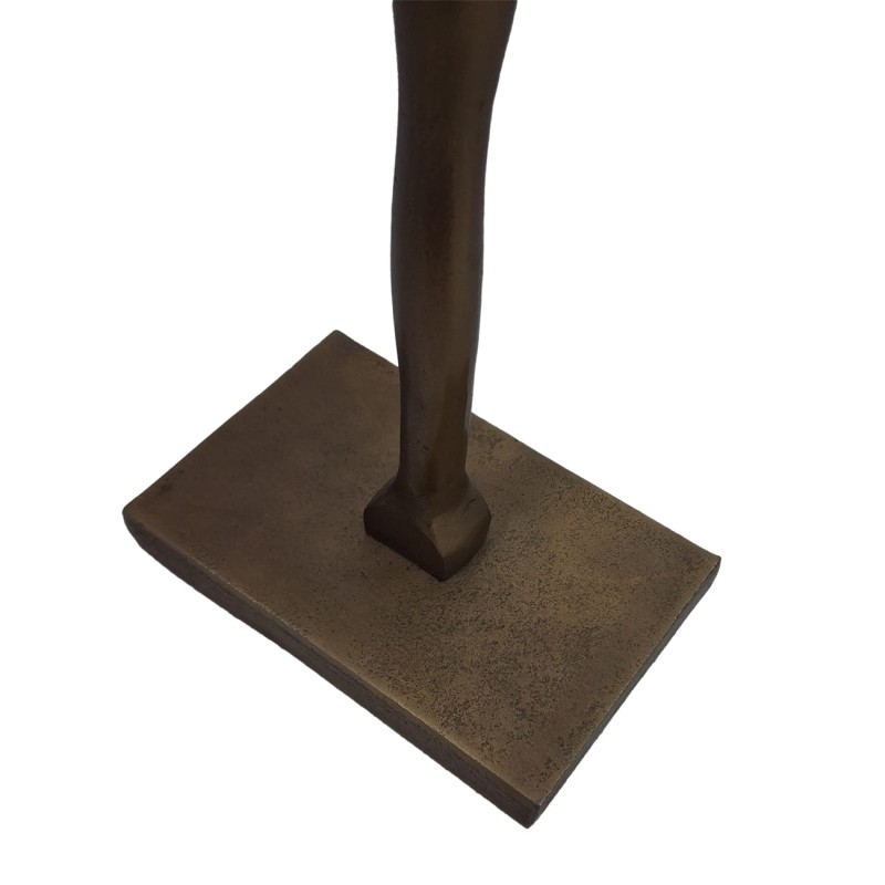 Abstract Brass Sculpture – Modern Aluminium Art Piece, 76 cm