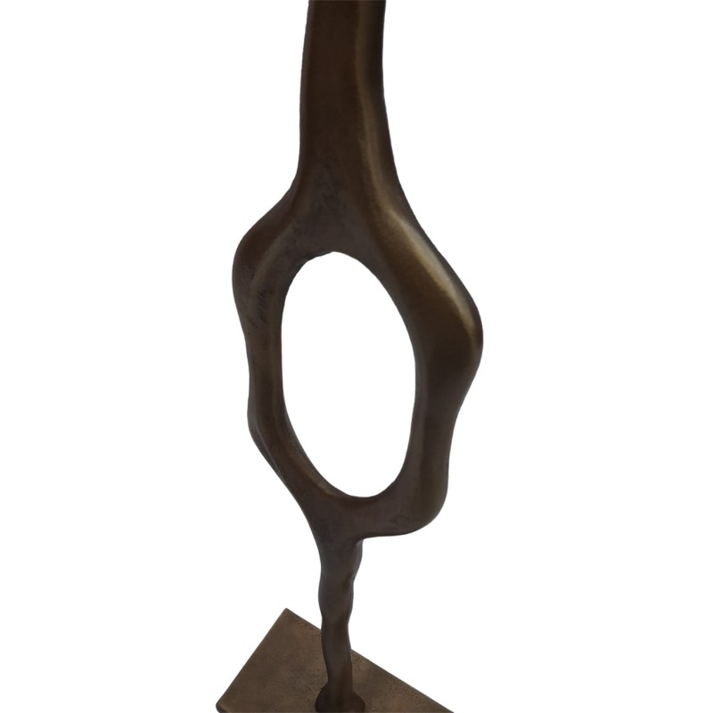 Abstract Brass Sculpture – Modern Aluminium Art Piece, 76 cm