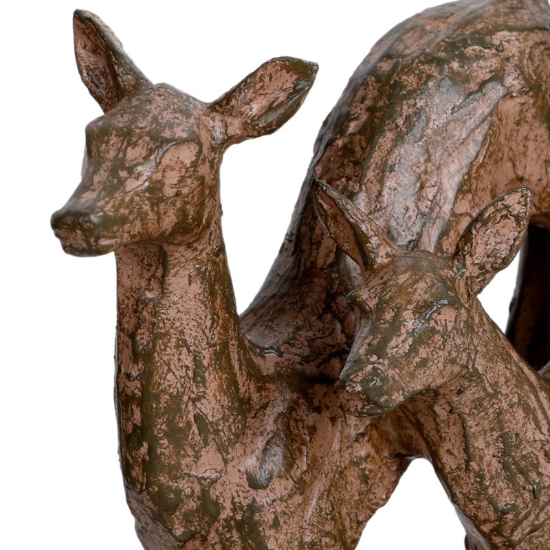 Fawns Sculpture – Leaping Fawns 41 cm with Bronze Finish