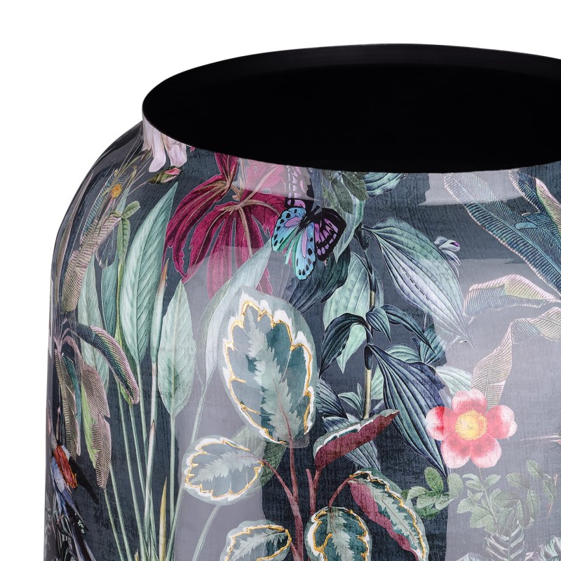 Tropic large decorative vase 62 cm with jungle and leopard design