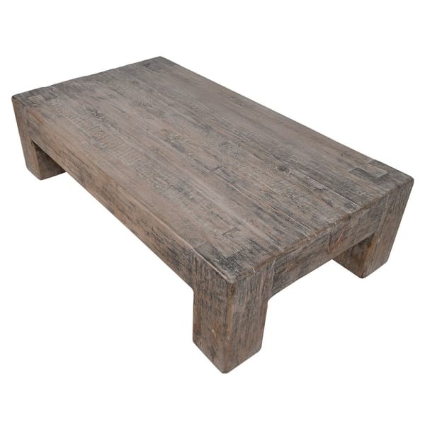 Reclaimed Wood Coffee Table – English Pine, 160 cm Rectangular Top