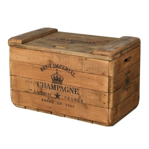 Limited Edition Champagne Decorative Storage Trunk – 76 cm