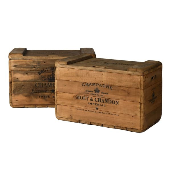Limited Edition Champagne Decorative Storage Trunk – 76 cm