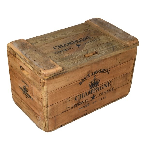 Limited Edition Champagne Decorative Storage Trunk – 76 cm