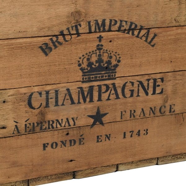 Limited Edition Champagne Decorative Storage Trunk – 76 cm