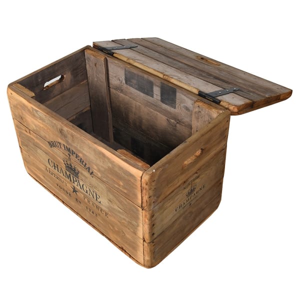 Limited Edition Champagne Decorative Storage Trunk – 76 cm