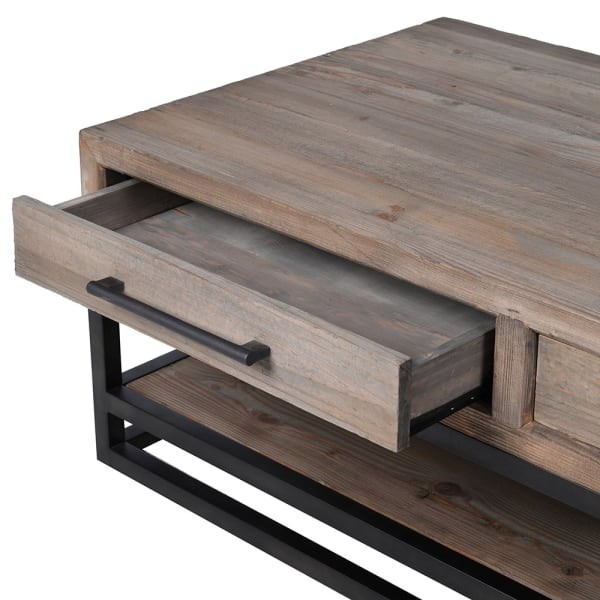 Portland wooden coffee table for living room