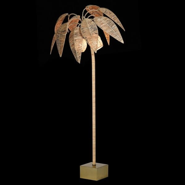 Palm Gold Floor Lamp – 218 cm Designer Statement Lamp
