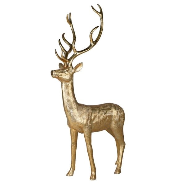 Oversized decorative stag for a Christmas display