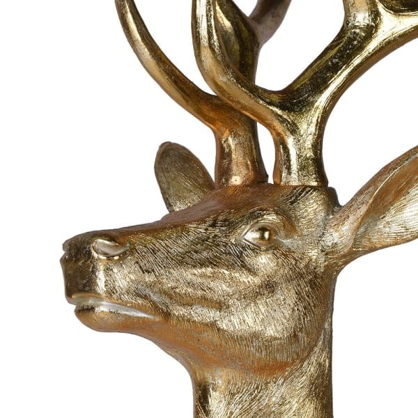 Golden Stag Oversized sculpture standing 214 cm high