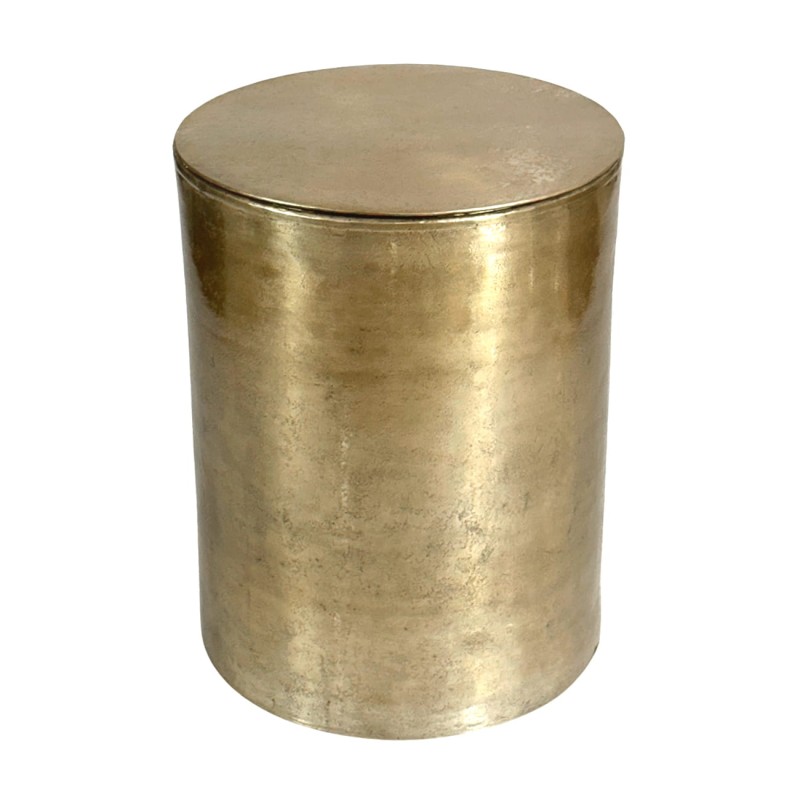 Golden Round Side Table 51 cm – Gold Aluminium Metal Table