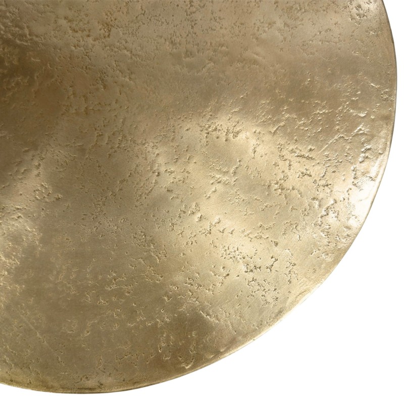 Golden Round Side Table 51 cm – Gold Aluminium Metal Table