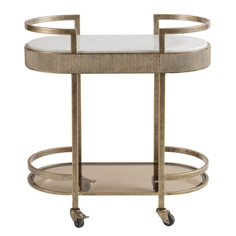 Primrose drinks trolley with two shelves and castors