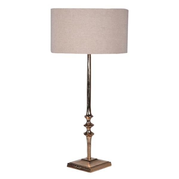 Large Simple Gold Metal Table Lamp – 95 cm