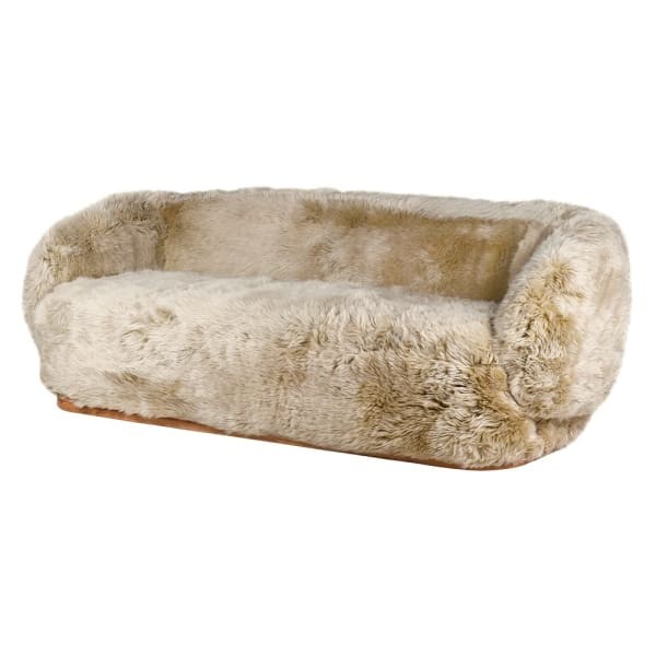 Lyall Sheepskin Sofa 215 cm – Oak Base (Three-Seater)