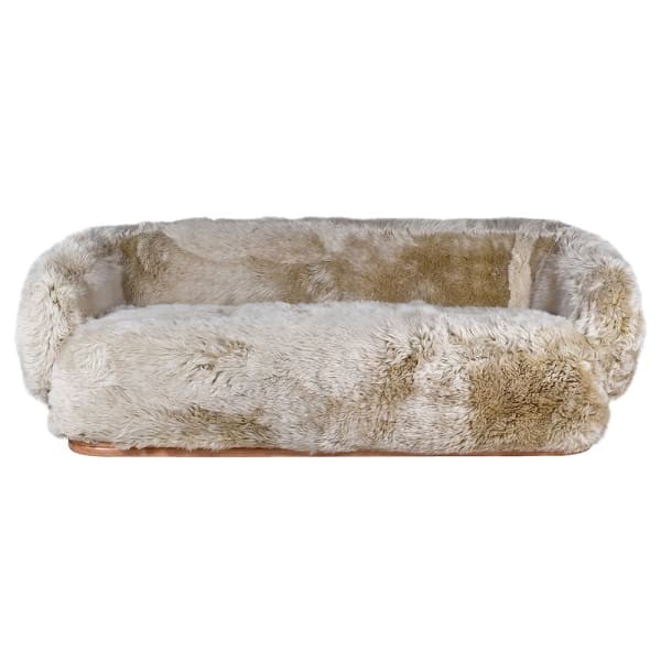 Lyall Sheepskin Sofa 215 cm – Oak Base (Three-Seater)