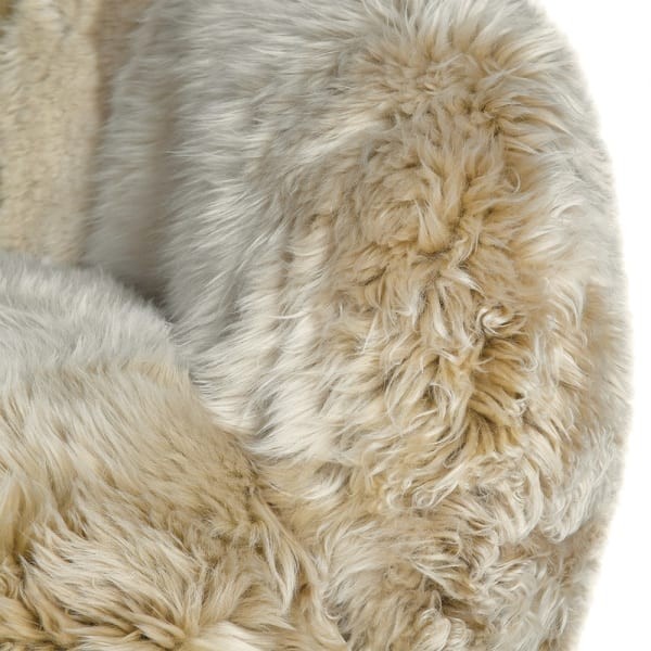 Lyall Sheepskin Sofa 215 cm – Oak Base (Three-Seater)