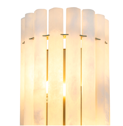 Morven wall light with natural stone veining
