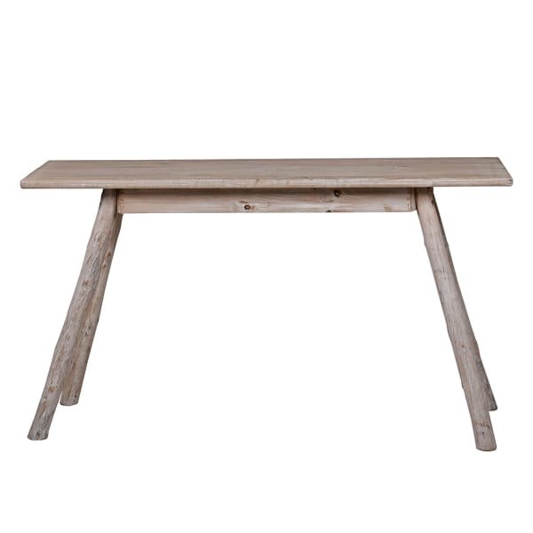 Rustic 140 cm Console Table – Oak & Fir Boho Hallway and Living Room Console