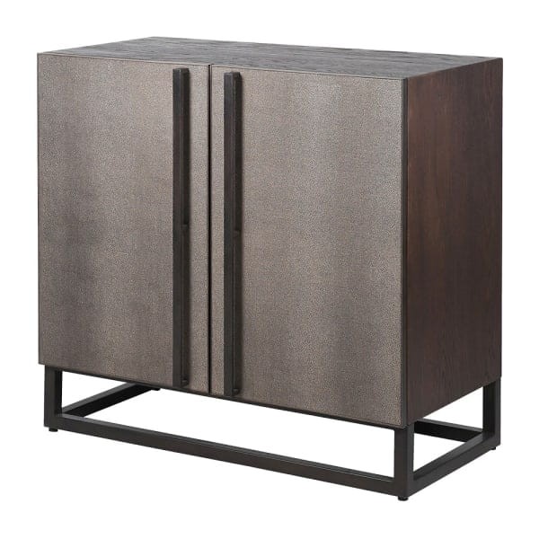 Richmond 90cm decorative two-door sideboard cabinet with elegant textured fronts
