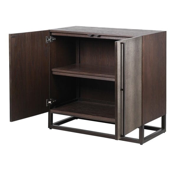Richmond 90cm decorative two-door sideboard cabinet with elegant textured fronts