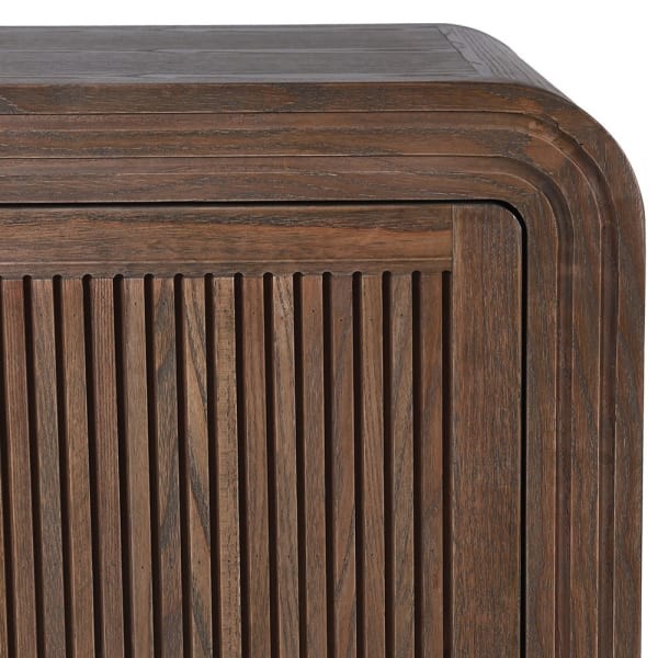 Ribbed 181 cm four-door decorative sideboard cabinet