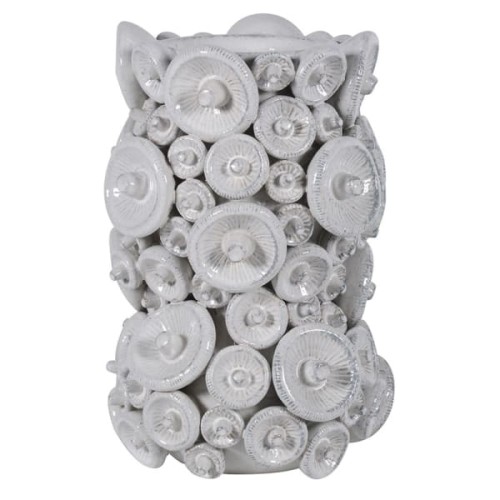 Mushroom 37cm Grey Ceramic Decorative Vase
