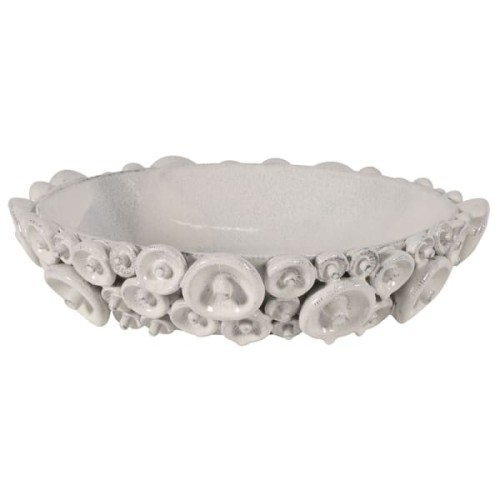 Mushroom 49cm Grey Ceramic Decorative Bowl