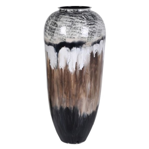 Lyall Large Enamelled Iron Floor Vase 65cm