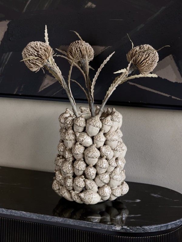 Acorn Ceramic Vase - 26 cm Decorative Vase