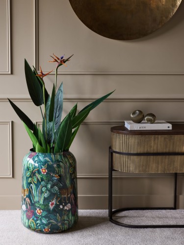 Tropic Large Decorative Vase 62 cm with Jungle and Leopard Design