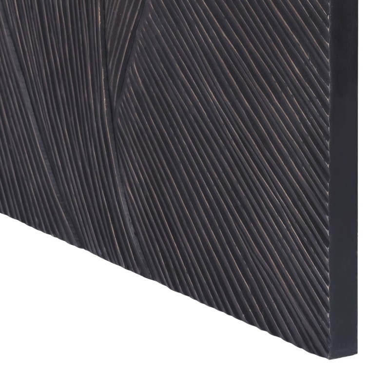 Golden 3D Geometric Wall Art 120×120 cm – Black and Gold Wall Decoration