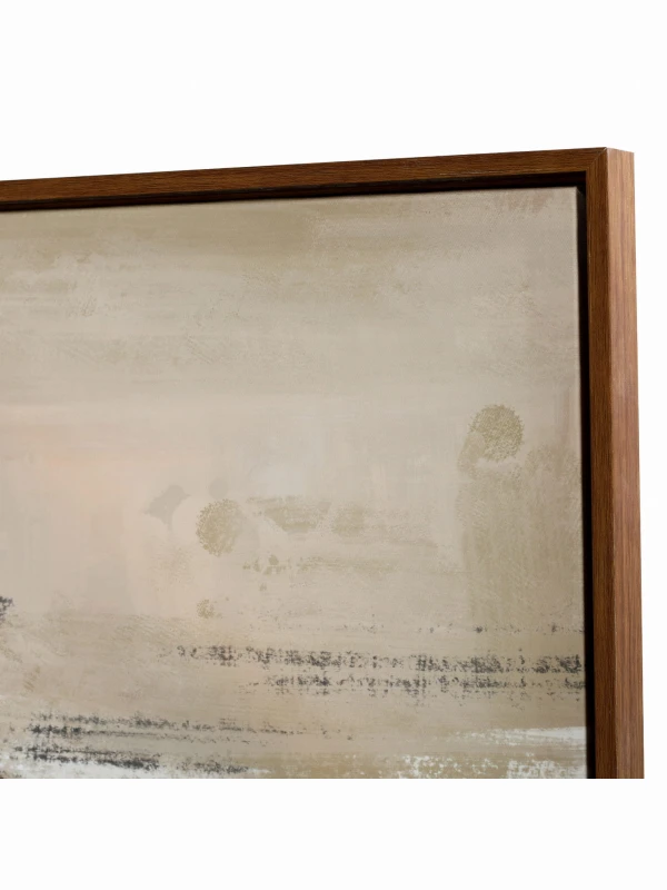 Contemporary abstract wall art in earthy neutral tones