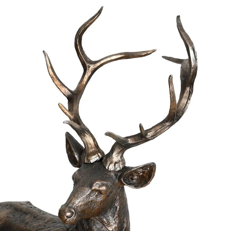 Deer Bronze sculpture for a living room