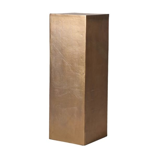 Golden Metal Pedestal – 99.5 cm Aluminium Plinth