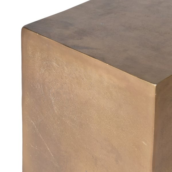 Golden Metal Pedestal – 99.5 cm Aluminium Plinth