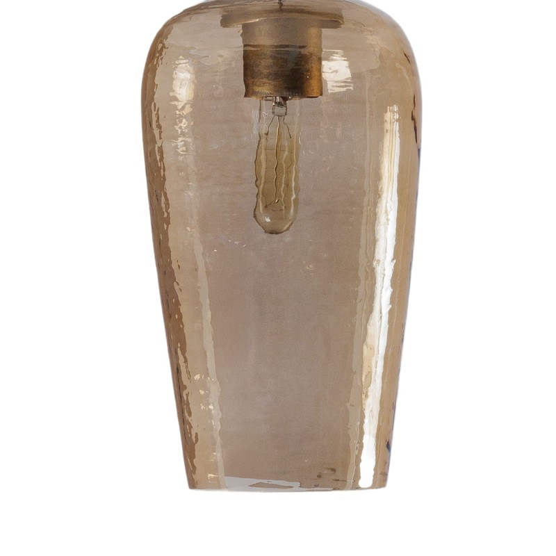 Charlotte gold glass pendant ceiling light with five glass shades, 182 × 45 cm