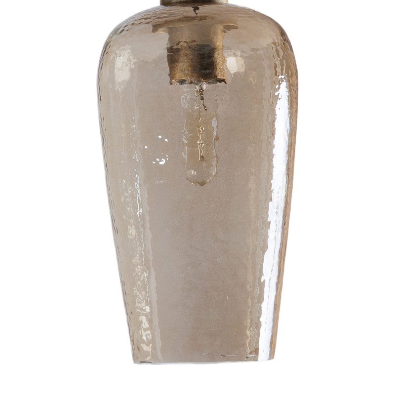 Charlotte Trio ceiling light – gold glass finish, three glass shades, 125 cm