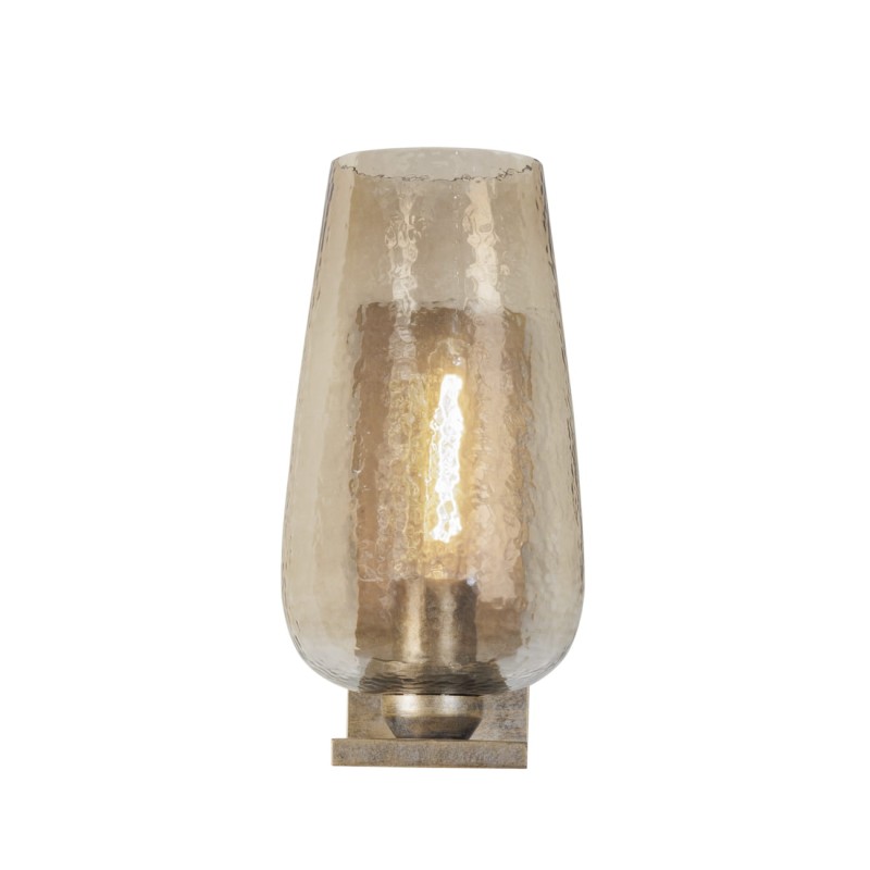 Charlotte glass wall sconce 38 cm – gold wall light with glass shade