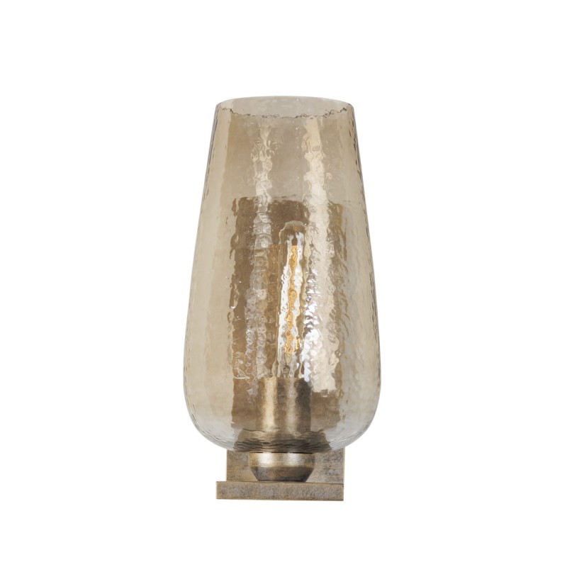 Charlotte glass wall sconce 38 cm – gold wall light with glass shade