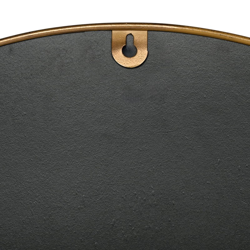 Atlas 60 cm wall clock – metal gold frame, visible mechanism and statement dial