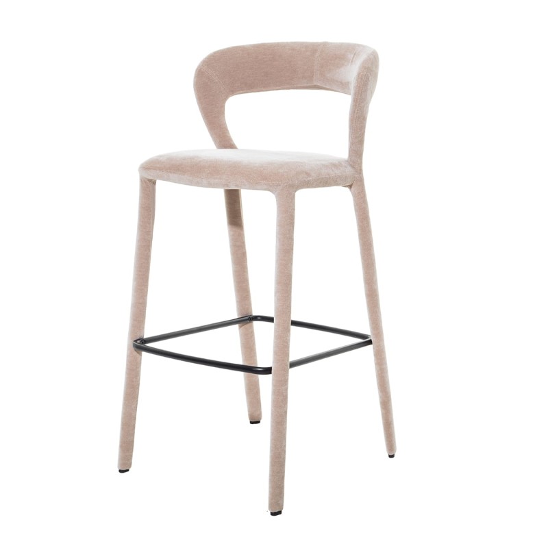 Maldon Taupe upholstered bar stools, set of 2, with a tall and stylish design.