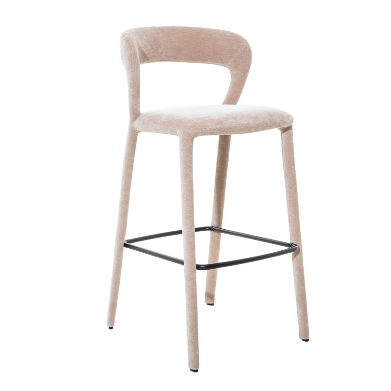 Maldon Taupe upholstered bar stools, set of 2, with a tall and stylish design.