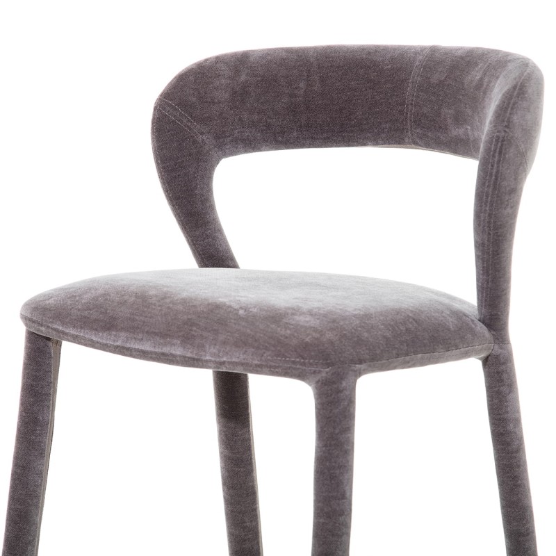 Maldon Grey upholstered bar stools, set of 2, with a tall and stylish design.