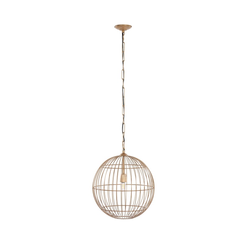 Mira Globe 40 cm gold metal pendant ceiling light, designer lighting for modern interiors